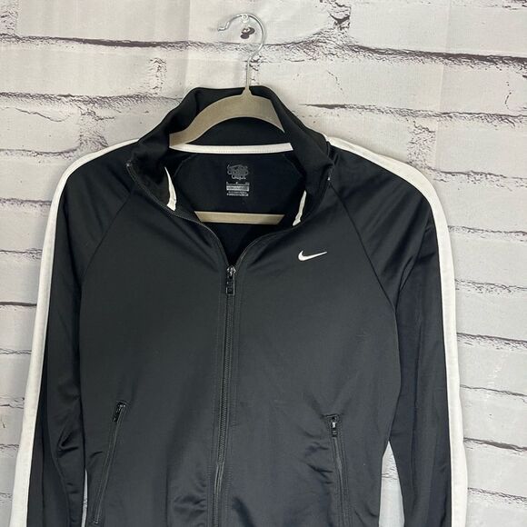 Nike The Athletic Dept Full Zip Track Jacket Black White Stripes Size S SP Y2K - Picture 5 of 15